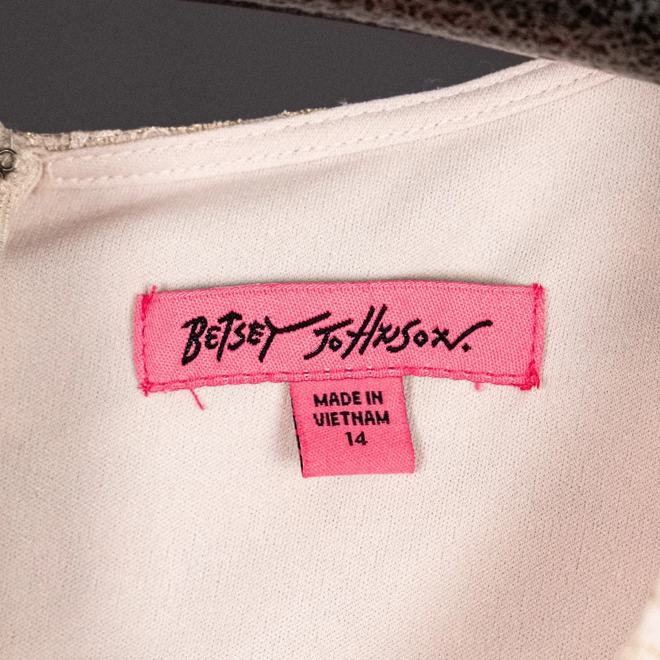 Vestido Betsey Johnson Encaje Jardín Hada Talla 14 Y2K Romántico Capricho Coqueta Foto 3 de 4