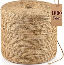 1800 Feet Natural Jute Twine Strong Garden Twine Rope for Arts Crafts Gif