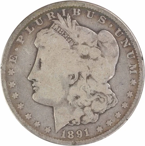 1891-CC Morgan Silver Dollar VG Uncertified #1057