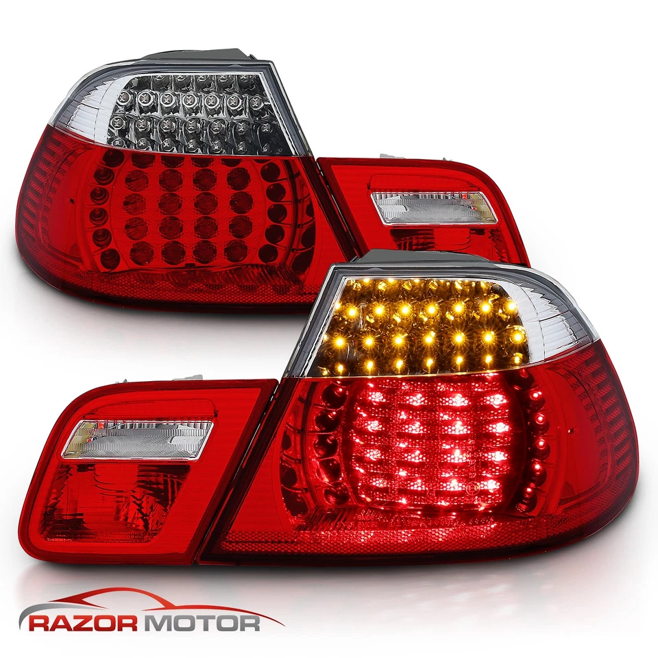 [LED COMPLETO] 2000 2001 2002 2003 para BMW E46 325Ci/330Ci/M3 cupé luces traseras rojas Foto 3 de 4