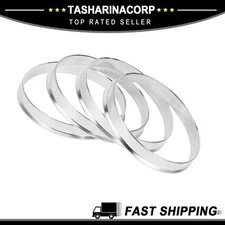 Hub Centric Rings, 70.6mm ID to 73.1mm OD Aluminum Alloy, 4 Pcs New