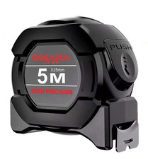 Cinta métrica fluorescente de bloqueo de 5/10 m, cinta métrica fácil de leer, automática