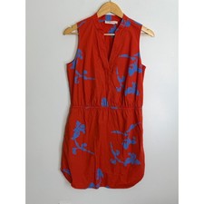 Tory Burch Golden Port Sleeveless vneck dress size 8