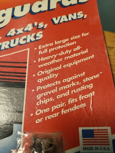 Powerflow Splashguards For Pickups. 4X4 Vans. Sealed. From 1992 Made In US A22 - Picture 2 of 10