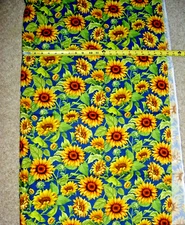 Fleur Sunflower Sunflowers Garden CD3361 Multi Timeless Durable Cotton Fabric