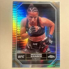 2024 Topps Chrome UFC Maycee Barber Prism Refractor #132