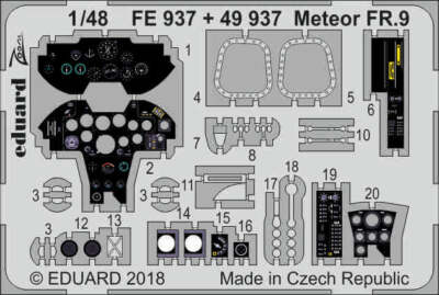 Eduard FE937 1:48 Gloster Meteor FR.9