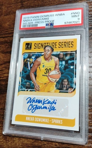 2019 Donruss WNBA Nneka Ogwumike Signature Auto Press Proof /199 PSA 9! "B"