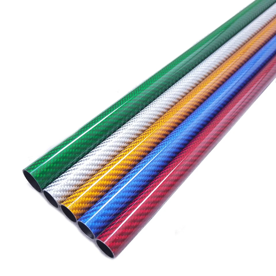 2X Carbon Fiber Tube OD 6/8/10/12/14/16/20/22/25/30mm X 500mm Long for RC models - Image 3 of 4