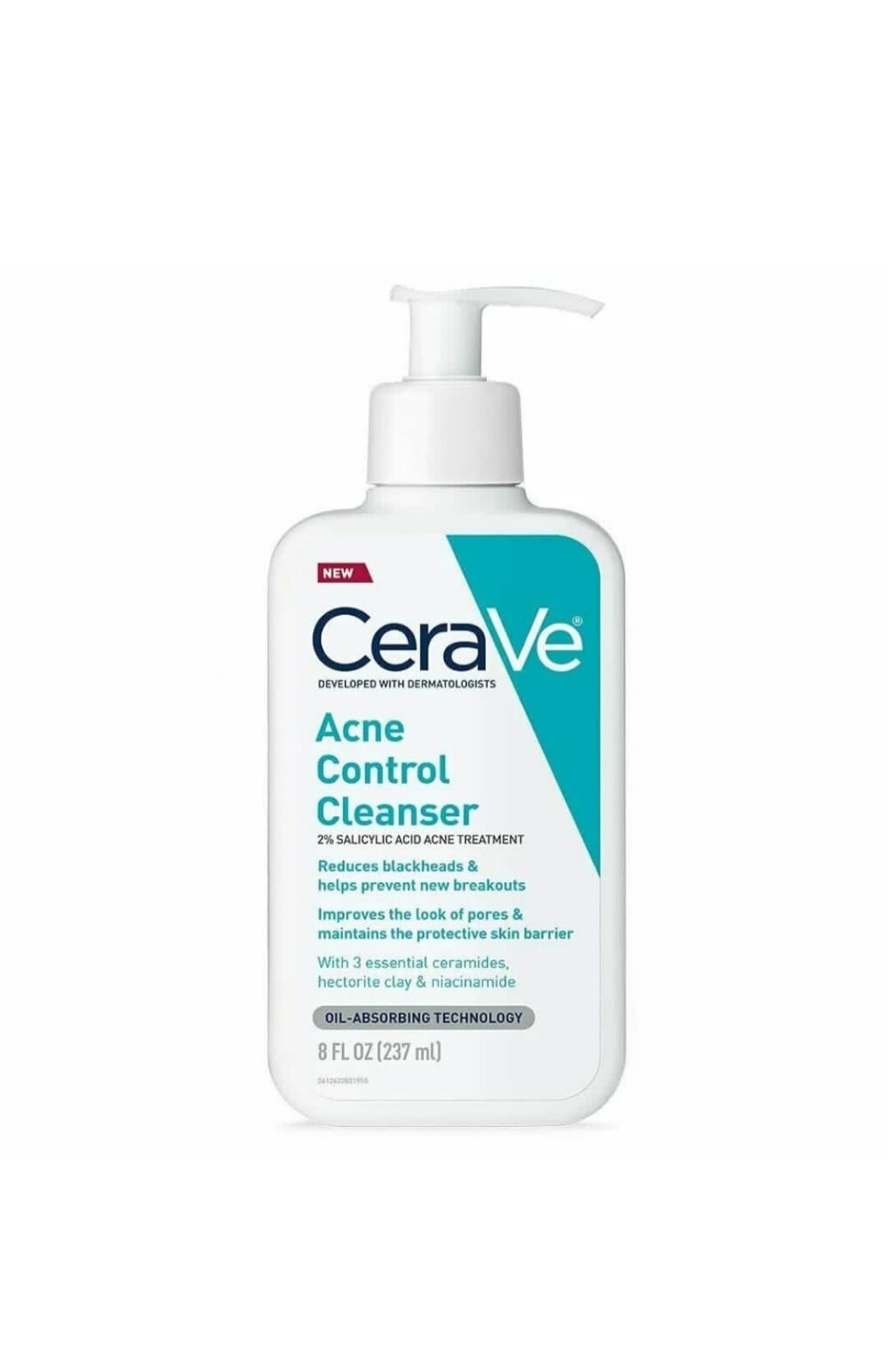 CERAVE ACNE CONTROL Cleaner 2% Salicylic Acid,Acne Treatment, 8.oz. | eBay