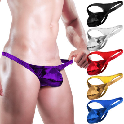Men Underpant Thong T-Back G-String Pouch Brief Underwear Breathable Confortable