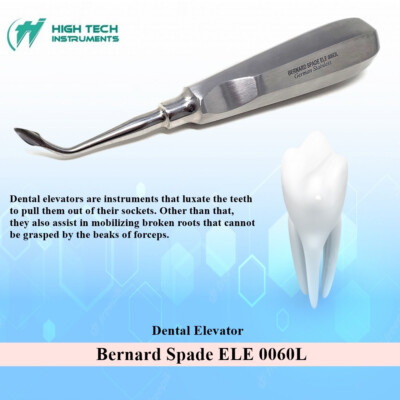 Dental Surgery Elevator 0060L Root Extraction Teeth Luxating & Loosening Tool
