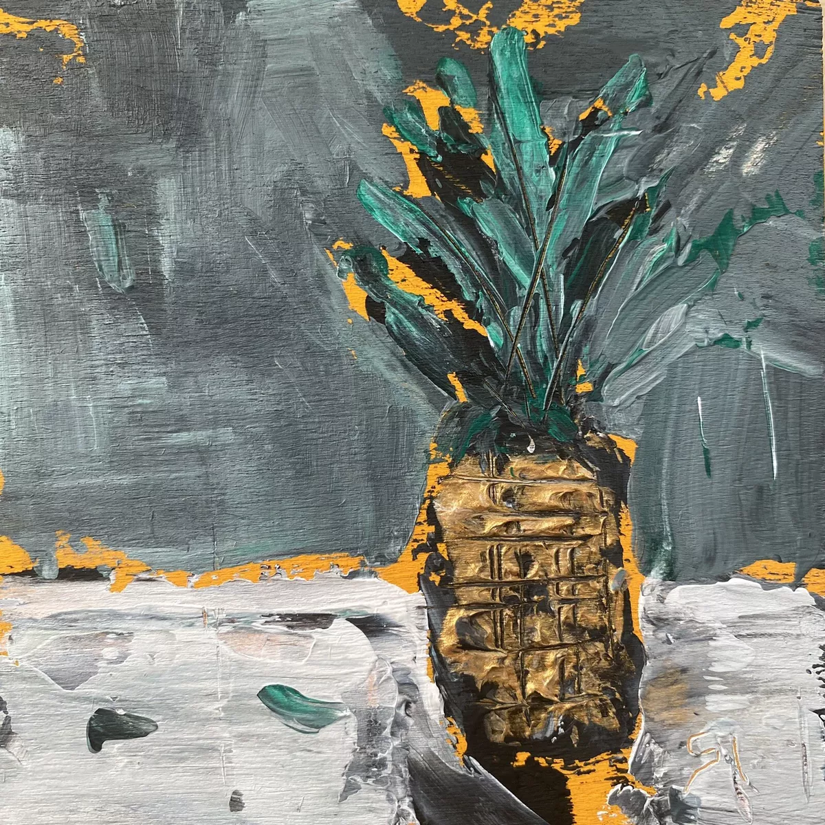 Acrylic painting on on sale wood panel