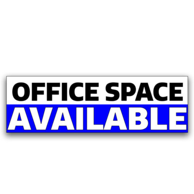 Office Space Available Vinyl Banner with Optional Sizes (Made in the USA)