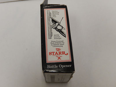 THE STARR X STATIONARY BOTTLE OPENER W/ORIGINAL BOX | eBay