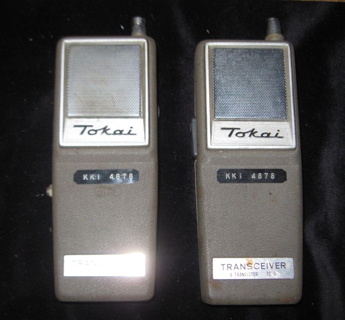 Pair Of Vintage Tokai 2 way Radio transceivers 9 transistor Pair Of Vintage Tokai 2 way Radio transceivers 9 transistor