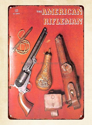  gun ammo 1970 metal tin sign rifle shotgun handgun firearm enthusiast