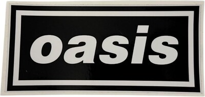 OASIS CLASSIC LOGO VINYL AUFKLEBER 20 CM x 9,5 cm AUSWAHL 1 2 ODER 3 BRITPOP LIVE 2025
