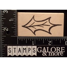 DENAMI DESIGN RUBBER STAMPS LARGE CHRISTMAS HOLLY PLANT LEAF 623