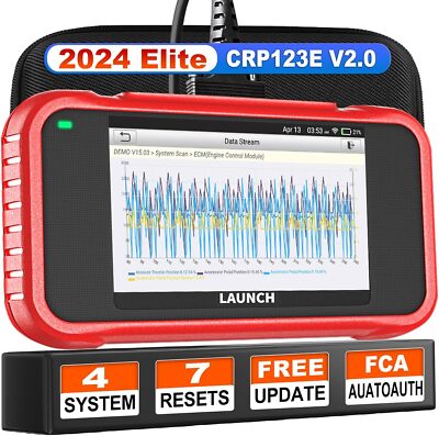 2024 LAUNCH CRP123E V2.0 OBD2 Scanner Engine ABS SRS Code Reader Diagnostic Tool