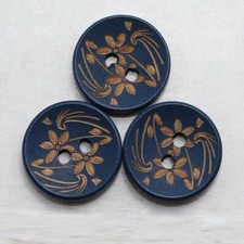NEW 50pcs Wooden Sewing Buttons Two Holes wit...