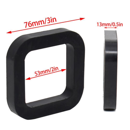 2" 2Pcs Silencer Pad Rubber Cushion For Trailer Hitch Receiver Reduce Tow Rattle - Bild 2 von 6