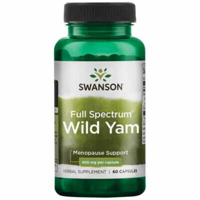 SWANSON, WILD YAM Full Spectrum 400mg 60 Kapseln SUPER PREIS