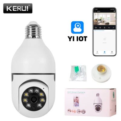 360° 1080P IP E27 Light Bulb Camera Wi-Fi IR Night Smart Home Wireless Security