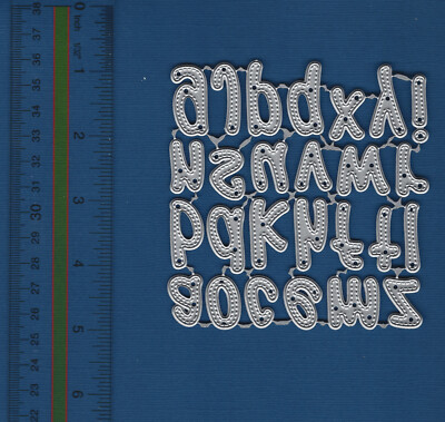 26 Alphabet Metal Cutting Dies - Capital & Lowercase Letters For DIY Scrapbooking, Cards & Paper Crafts - Carbon Steel Craft Supplies