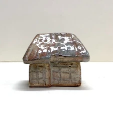 Vintage Japanese Hagi Ware Incense Container Kogo Kuzuya Old Folk House Signed