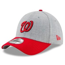 Authentic New Era Men Washington Nationals Heather Gray 39Thirty Flex Hat Cap