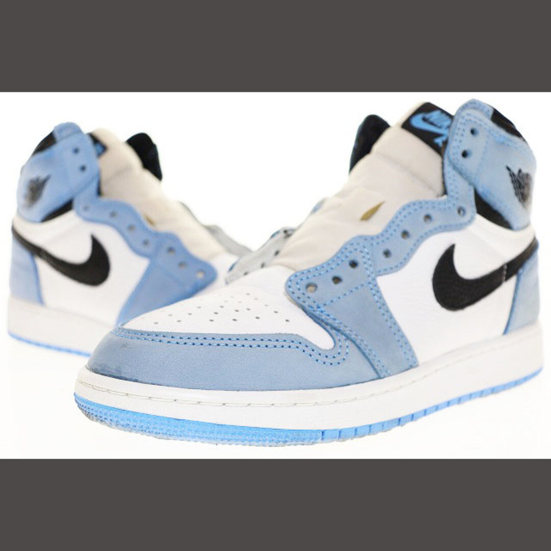 Nike AIR JORDAN 1 RETRO HIGH OG GS UNIVERSITY BLUE 23.5cm (9.25 in 