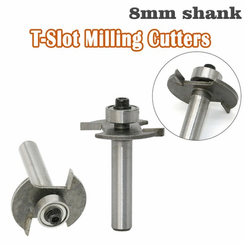 8mm Slot cutter Bit for Knock on furniture T Trim Router Campervan ...