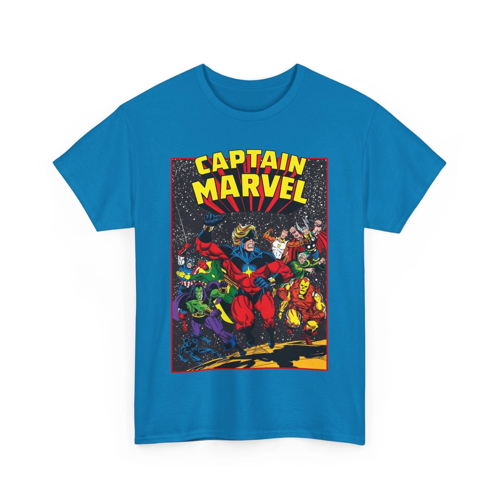 Captain Marvel T-Shirt - Marvel Comics - Jim Starlin Art - Mar-Vell - Kree