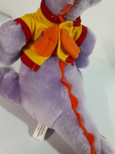 Vintage Tag Error 1982 Disneyland Walt Disney World Figment Purple Dragon Plush - Picture 10 of 11