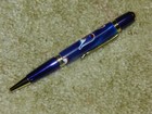 Blue Lives Matter Twist Pen W/Chrome Trim / Blue Body with Red &  White Accents — photo 4