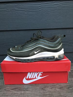 Nike Air Max 97 Ultra 17 Cargo Khaki Green White 917998-300 sz 7Y Womens 5.5