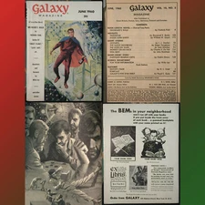 VNTG SCI-FI GALAXY Science Fiction June 1960 V18#5 SF Digest Fredric Brown EMSH