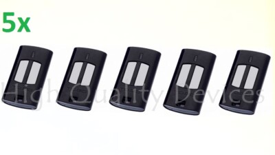 5 X Beninca Two Channel TO.GO 2WV Remote Control Rolling Code, 433,92 MHz 