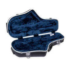 Crossrock Alto Saxophone Case-Strong ABS Molded with Single strap