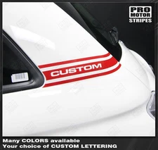 Fiat 500 Rear Quarter Side Stripes Custom Lettering 2012 2013 2014 2015 Pro Moto