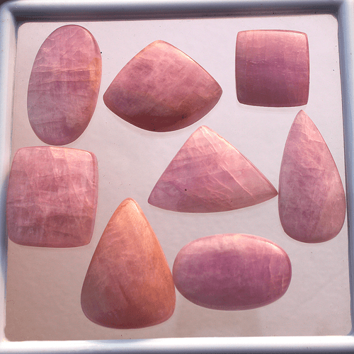 Venta al por mayor 8 piezas de piedras preciosas de cabujón mezcla de kuncita... - Imagen 3 de 11