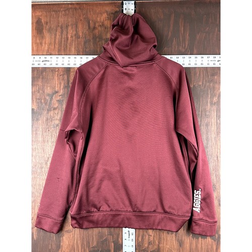 Felpa con cappuccio pullover ricamato Texas A&M Aggies Champion rossa uomo media NCAA ATM - Foto 9 di 9