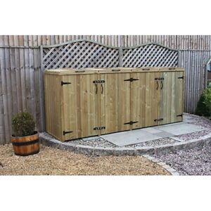 Quad Extra Large Wheelie Bin Tidy Store/Cover/Shed/Storage 