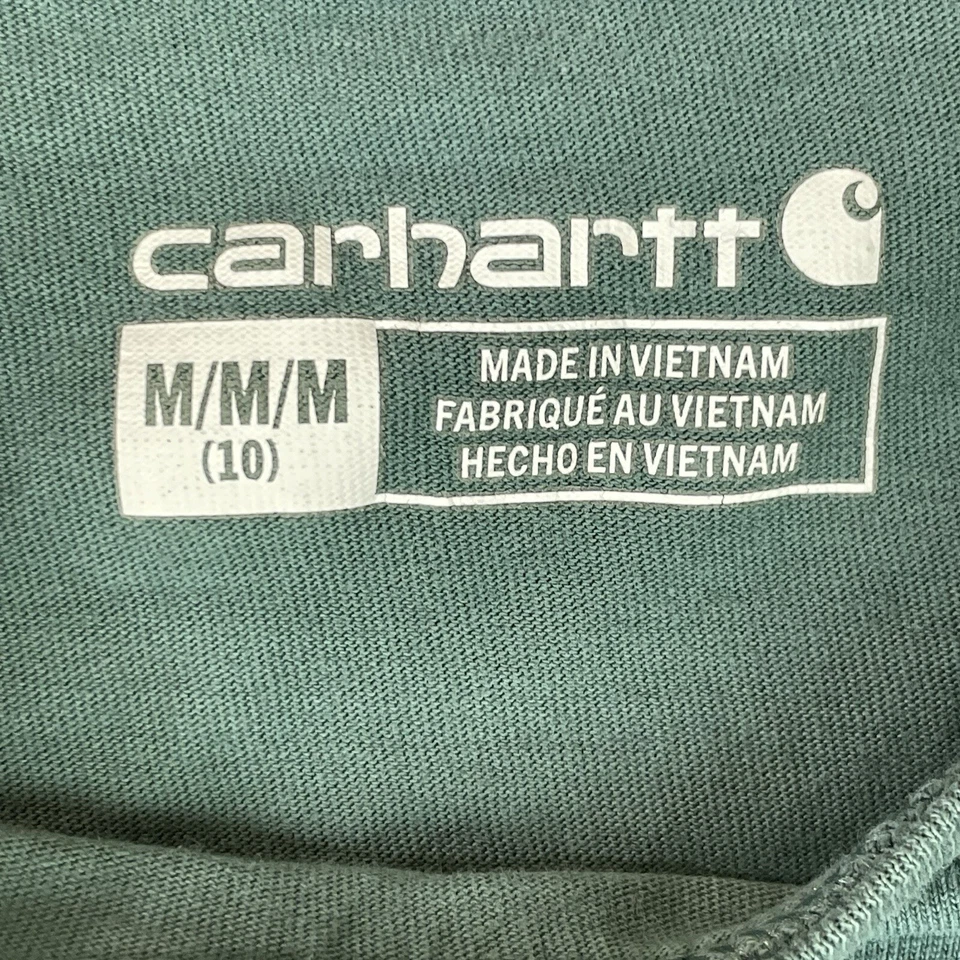 Carhartt Explore The Outdoors T-Shirt Girls Size 10 Green Jeep Dog Crewneck - Image 4 of 4