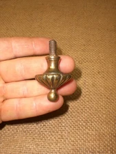 VINTAGE HEAVY BRASS DECORATIVE FINIAL LAMP LIGHT RESTORATION PART