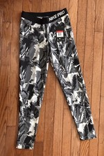 Nike Pro Girl's Tights 915388-010, Warm Dri-Fit Full-Length Athletic Gym