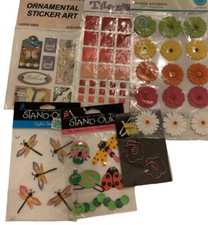 6 Packs Of Scrapbook Stickers  Embellishments, Spring, Summer, Floral