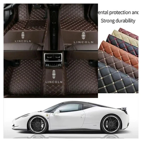 For Lincoln Nautilus Car Floor Mats Waterproof PU Leather Carpets Auto Liners - Bild 23 von 35