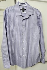 Pronto Uomo Non-Iron Mens XL Purple Long Sleeve Dress Shirt